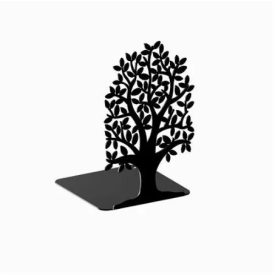 Könyvtámasz 3D fa minta, fekete matt