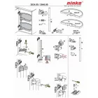 NINKA 1/2 kör kosár/karusszel, antracit, 900mm