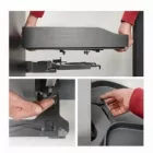 NINKA TRIGON vesetálca szett, jobbos, antracit, 450mm