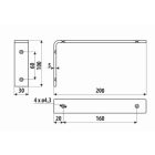 Polctartó konzol MP13 L design, fekete matt