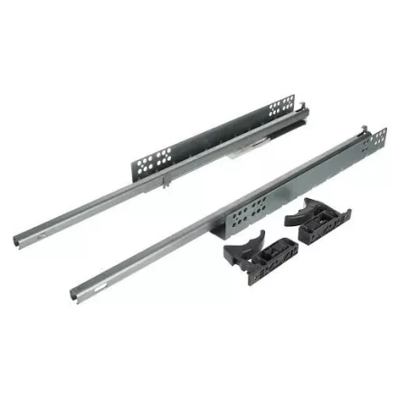 Riex NU04 rejtett fióksín, részleges kihúzású, csillapítással, 25 kg, 500 mm, 1D állítás