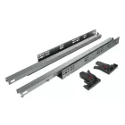 Riex NU70 rejtett fióksín, teljes kihúzású, nyomásra nyíló, szinkronizált, 35 kg, 650 mm, 2D állítás