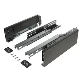   RiexTrack kettős oldalfalú fióksín, 89/270 mm, sötétszürke