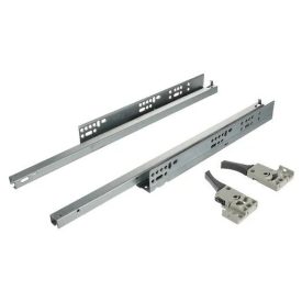   Riex NU31 rejtett fióksín, részleges kihúzású, csillapítással, 25 kg, 500 mm, 1D állítás