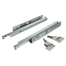   Riex NU69 rejtett fióksín, teljes kihúzású, csillapítással, 25 kg, 500 mm, 2D állítás