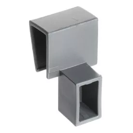   Riex NX40 "T" csatlakozóelem szögletes keresztmetszetű magasító korláthoz, szürke