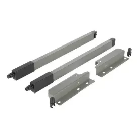   Riex NX40 2 db-os magasító korlát készlet hátsó tartóval, szögl. keresztmetszetű, 140/350 mm, szürke