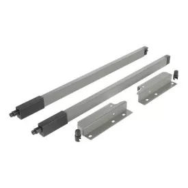   Riex NX40 2 db-os magasító korlát készlet hátsó tartóval, szögl. keresztmetszetű, 140/450 mm, szürke