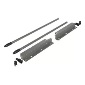   Riex NX40 2 db-os magasító korlát készlet hátsó tartóval, kör keresztmetszetű, 204/450 mm, szürke