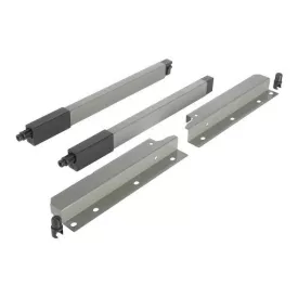   Riex NX40 2 db-os magasító korlát készlet hátsó tartóval, szögl. keresztmetszetű, 204/300 mm, szürke