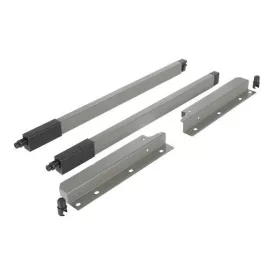   Riex NX40 2 db-os magasító korlát készlet hátsó tartóval, szögl. keresztmetszetű, 204/400 mm, szürke