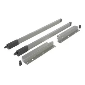   Riex NX40 2 db-os magasító korlát készlet hátsó tartóval, szögl. keresztmetszetű, 204/450 mm, szürke