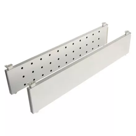 RiexTrack magasított fiókoldal, perforációval fiókosztóhoz, 500 mm, fehér