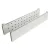 RiexTrack magasított fiókoldal, perforációval fiókosztóhoz, 550 mm, fehér