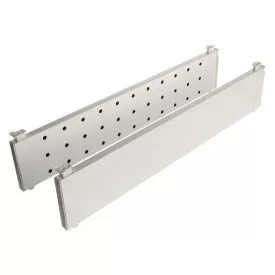   RiexTrack magasított fiókoldal, perforációval fiókosztóhoz, 650 mm, fehér