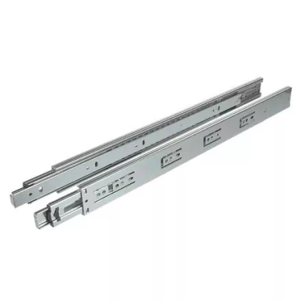 Riex NB58 golyós fióksín, teljes kihúzású, csillapítással, 35kg/35 kg, H45, 1.2*1.2*1.5 mm, 500 mm