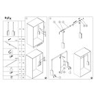 RIEX VT43 ruhalift, 10kg, 660 - 890mm, eloxált alumínium|ezüst