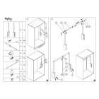 RIEX VT43 ruhalift, 10kg, 890 - 1210mm, eloxált alumínium|ezüst