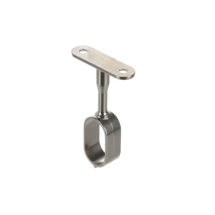 RIEX VT24|VT14 ruharúd tartó, kerekített rúdhoz szárral, középre, 30x15mm, nikkel