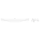 RiexTouch XP45 profilfogantyú, bepattintós, 996 mm, eloxált alumínium