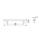RiexTouch XH01 fogantyú, 384 mm, rozsdamentes acél