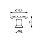 RiexTouch XK10 gombfogantyú, polírozott arany