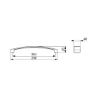 RiexTouch XH32 fogantyú, 224 mm, patinás arany