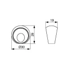 RiexTouch XK11 gombfogantyú, polírozott króm