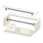 Italiana Ferramenta Libra H7 függesztő vasalat, csapos, párban (jobb+bal)