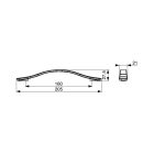 RiexTouch XH45 fogantyú, 160 mm, rozsdamentes acél utánzat
