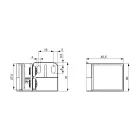 Riex NG50 bútorpánt üvegajtóhoz (max. 5 mm), fekete