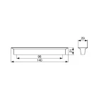 Citterio Giulio XD02 fogantyú, 96 mm, kék