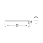 Citterio Giulio XD02 fogantyú, 160 mm, rózsaszín