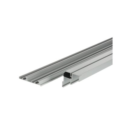 RIEX ES80 felső és alsó vezetősín tolóajtóhoz, 2000mm, galvanizált ezüst