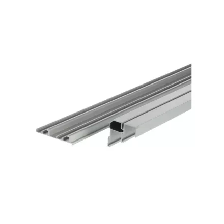 RIEX ES80 felső és alsó vezetősín tolóajtóhoz, 3000mm, galvanizált ezüst