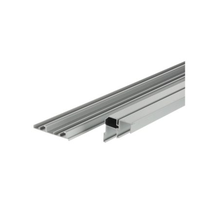 RIEX ES80 felső és alsó vezetősín tolóajtóhoz, 4000mm, galvanizált ezüst