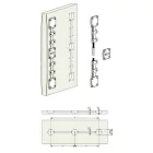 RIEX ES03 ajtómerevítő, műanyag, 2250mm, fekete