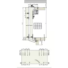 RIEX ES70 alsó sín, 2000mm, ezüst eloxált