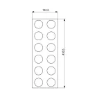 Riex GM60 fűszertartó (12 db) evőeszköztartóhoz (fa), bükk