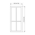 Riex GM70 evőeszköztartó 5 (222x474), szemcsés, fehér