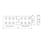 Riex NC05 lapospánt, 170x40 mm, T3, fehér cink