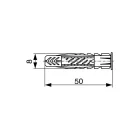 FISCHER feszítő tipli UX 8 x 50mm, R, peremmel (100db | csomag)