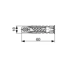 FISCHER feszítő tipli UX 10 x 60mm, R, peremmel (50db | csomag)