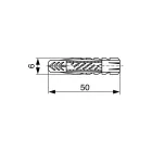 FISCHER feszítő tipli UX, 6 x 50mm, L, hosszabbított (100db|csomag)