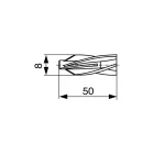 FISCHER feszítő tipli GB 8 x 50, habosított betonhoz (25db|csomag)