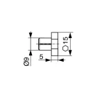 FISCHER Cladding rögzítőtipli P9K D9, távolság H5 (50db|csomag)