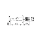 FISCHER lépcsőrögzítő csavar TBB betonba szereléshez (50db|csomag)