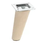 Riex GW22 bútorláb, kúpos dőlt, D45/D25, H100, lakkozatlan natúr bükk (4 db/csomag)