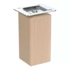 Riex GW25 bútorláb, négyzetes, 45x45 mm, H100, lakkozatlan natúr bükk (4 db/csomag)