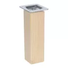 Riex GW25 bútorláb, négyzetes, 45x45 mm, H150, lakkozatlan natúr borovi (4 db/csomag)